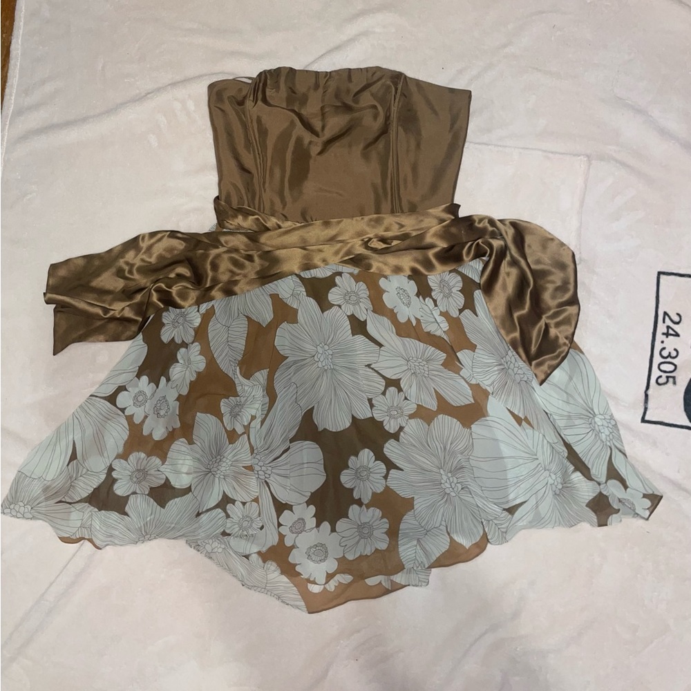 100% Silk Floral Flowy Dress